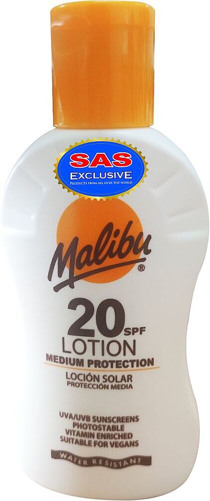Sunscreen lotion "Malibu 20 SPF" 100ml
