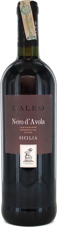 Red wine "Caleo Nero D'Avola 2011" 0.75l 