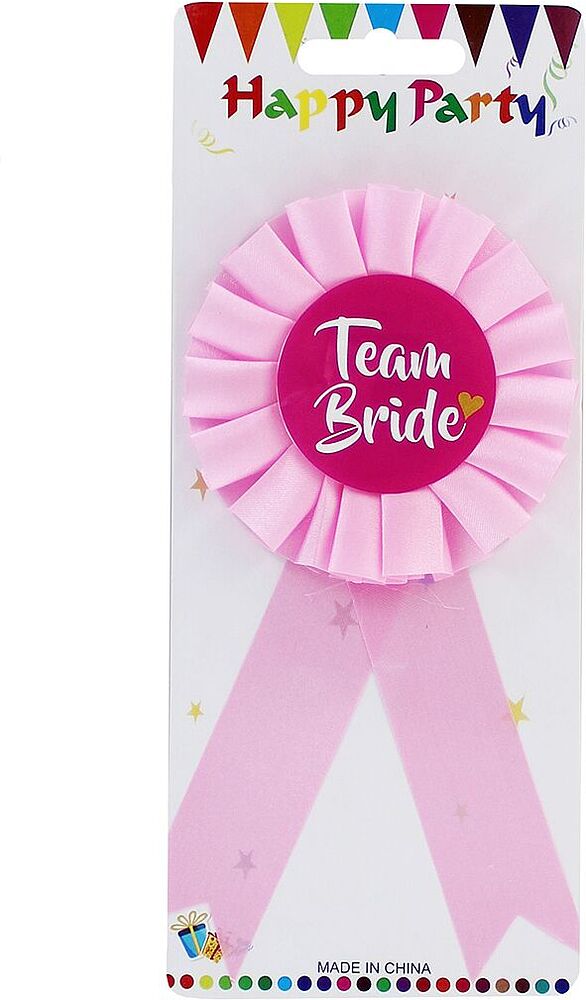 Party badge "Bride to Be"
