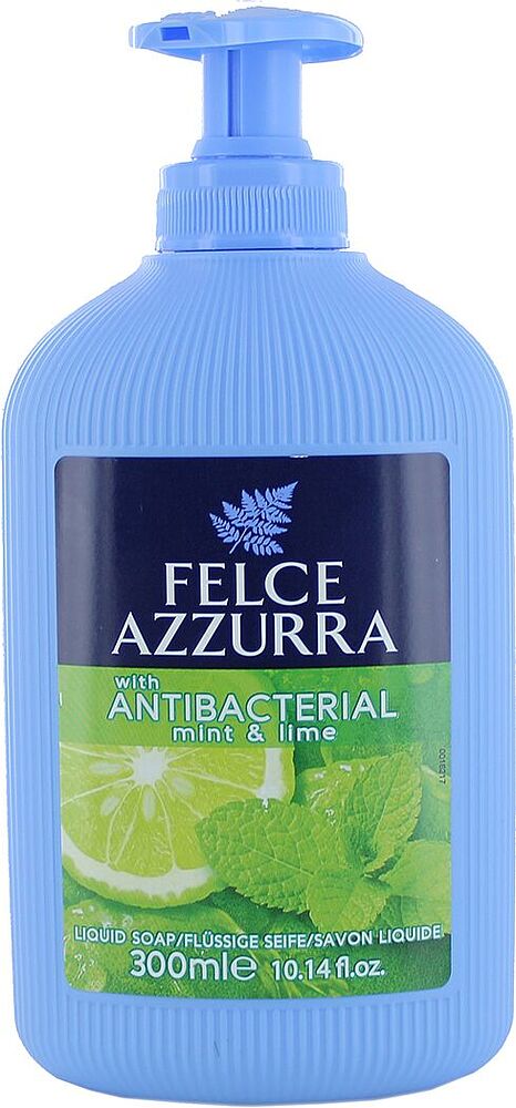Мыло жидкое антибактериальное "Felce Azzurra Mint & Lime" 300мл