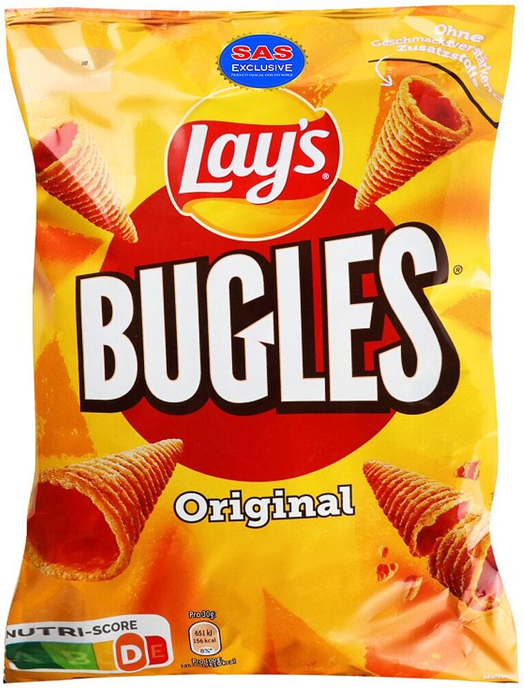 Չիպս օրիգինալ «Lays Bugles» 95գ 