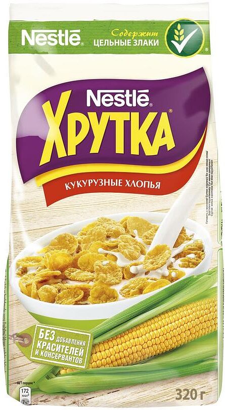 Corn flakes "Nestle Khrutka" 320g