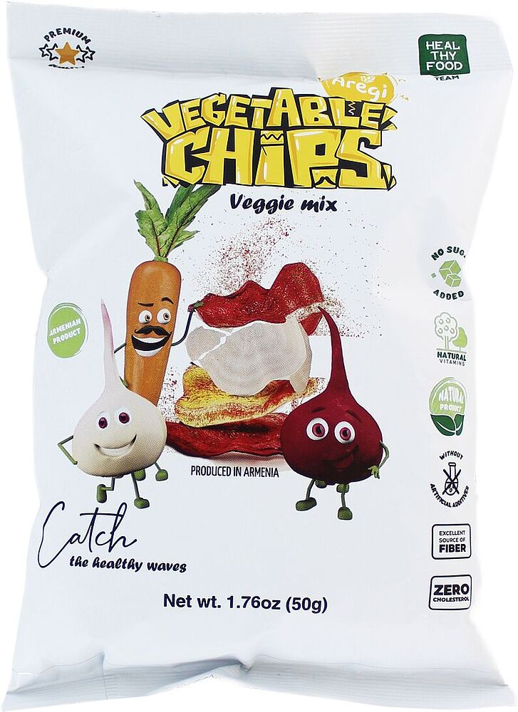 Chips "Aregi" 50g Vegetable
