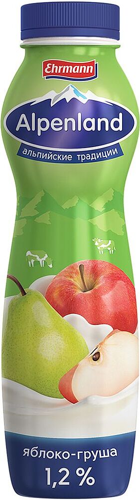 Yoghurt drink with apple & pear "Epica Alpenland" 290g, richness: 1.2%