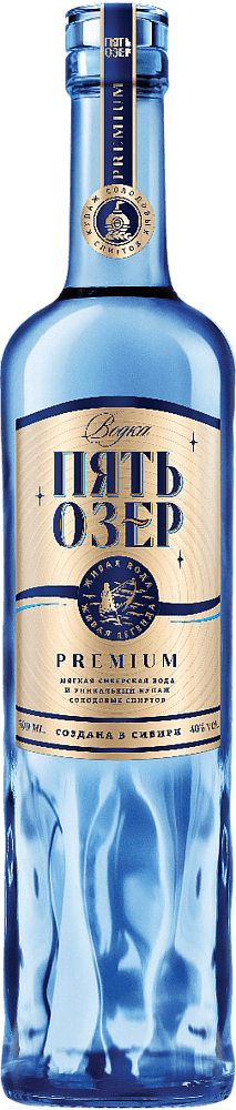 Vodka "Pyat Ozer Premium" 0.7l 