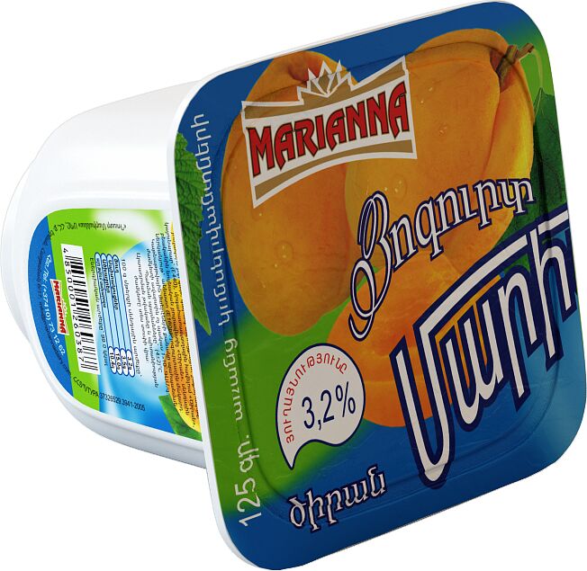 Yoghurt with fruits "Marianna" 125g, richness: 3.2%