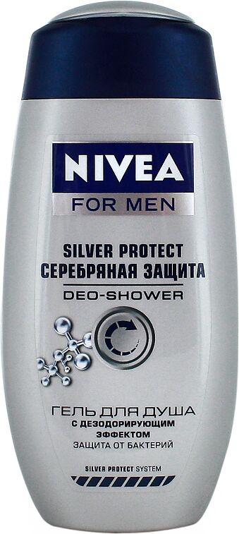 Гель дла душа  "Nivea Silver Protect" 250мл