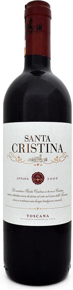 Вино красное "Santa Cristina Toscana" 0.75л  