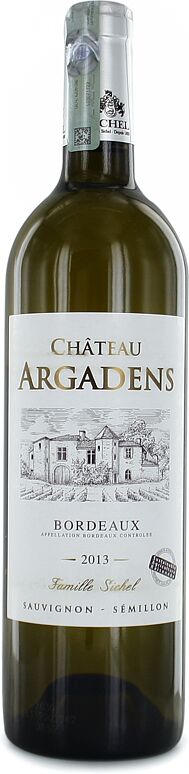 Вино белое "Chateau Argadens" 0.75л