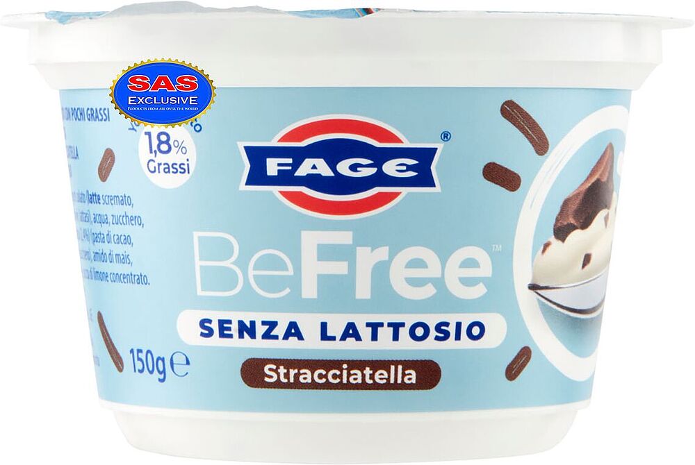 Йогурт с шоколадными кусочками "Fage BeFree" 150г,  жирность: 1.8%
