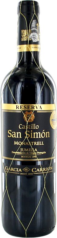 Вино красное "San Simón Castillo Reserva" 0.75л