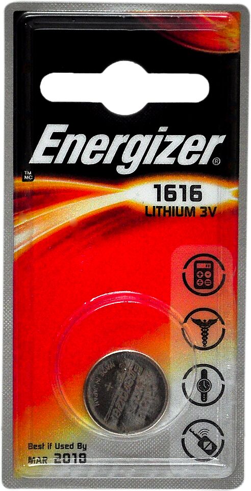 Lithium battery "Energizer CR1616 3V" 1 pcs
