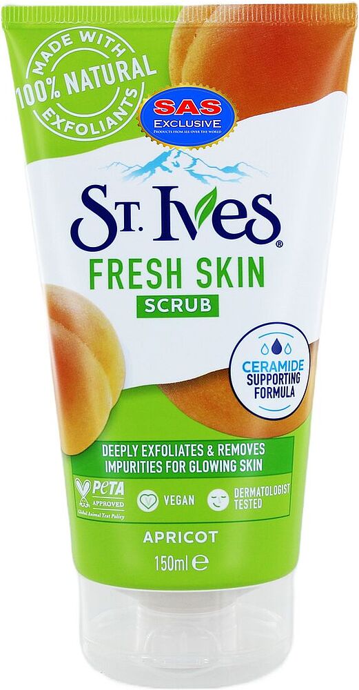 Face scrub "St. Ives Fresh Skin" 150ml
