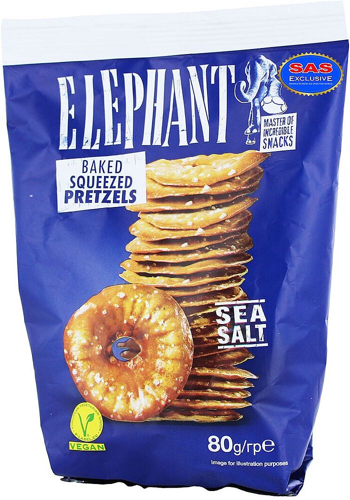 Pretzels with salt "Elephant" 80g
