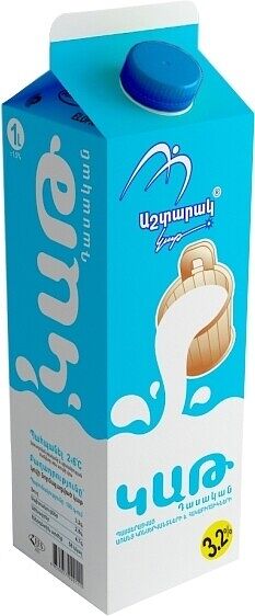 Молоко "Аштарак кат" 1л, жирность: 3,2%