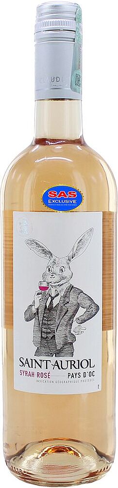 Rose wine "Saint Auriol Syrah Pays D'OC" 0.75l