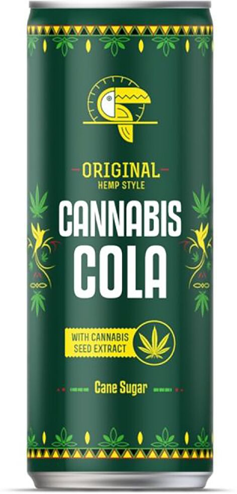 Газированный безалкогольный напиток "Vitamizu Cannabis Cola" 0.25л