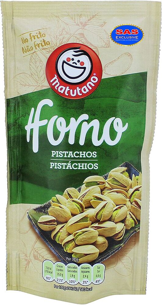 Salty pistachios "Matutano Horno" 70g
