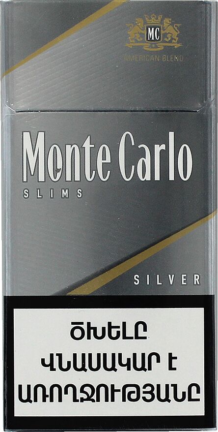 Сигареты "Monte Carlo Silver Slims"