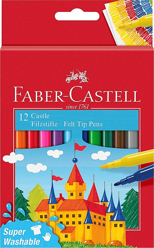 Colour felt-tip pen "Faber-Castell" 12 pcs