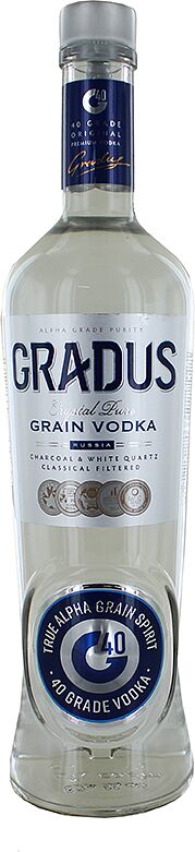 Vodka "Gradus Crystal Pure" 0.7l