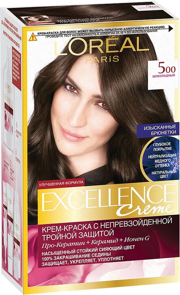 Hair dye "L'Oreal Excellence Crème" №500