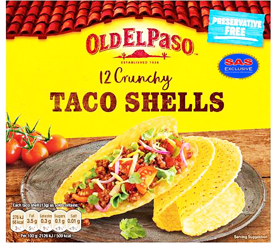 Taco shells "Old El Paso" 156g