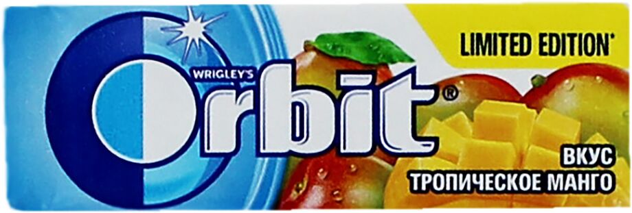 Chewing gum "Orbit" 13.6g Tropic mango
