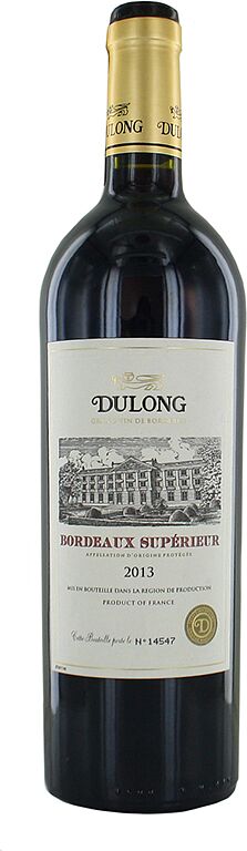 Red wine "Dulong Bordeaux Superieur"  0.75л