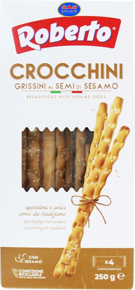 Хлебные палочки с кунжутом "Roberto Crocchini" 250г