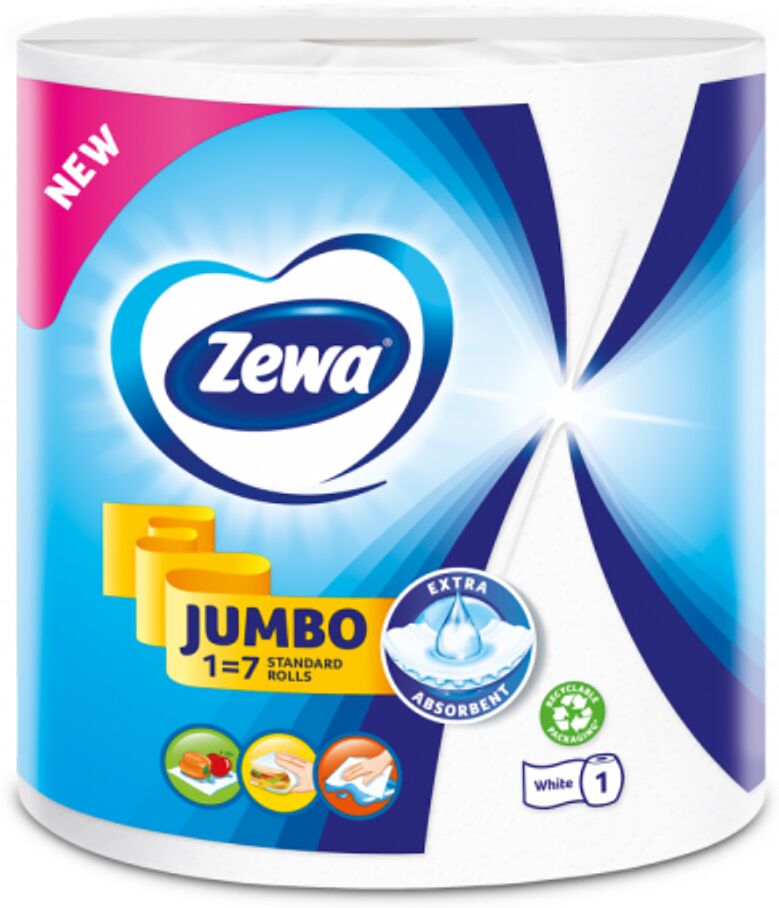Paper towel "Zewa Jumbo Standard" 1 pcs
