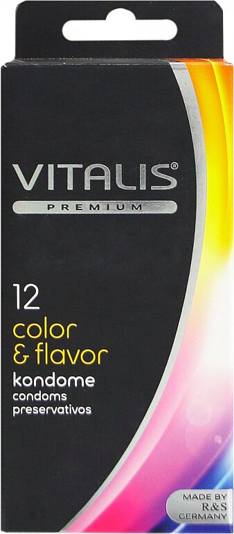 Презервативы "Vitalis Color and Flavor" 12шт