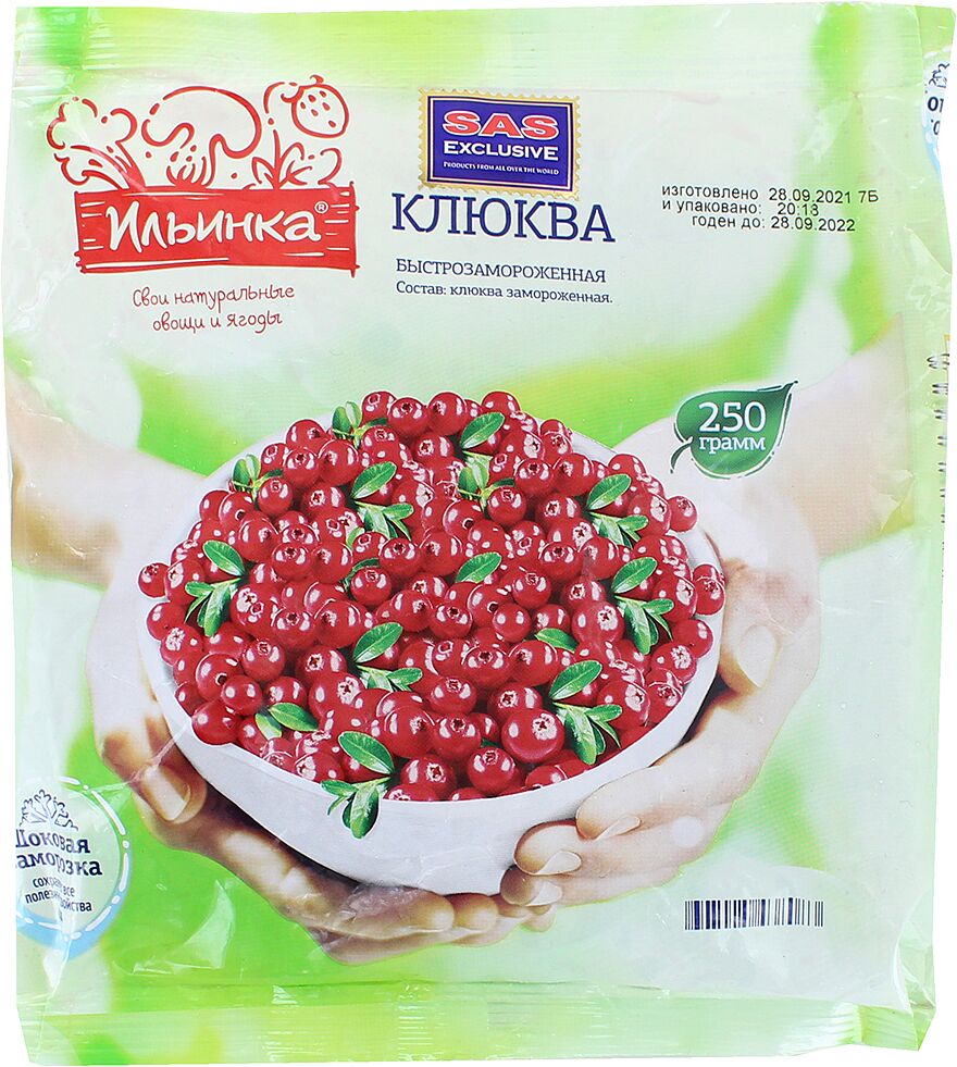 Frozen cranberries "Ilyinka" 250g