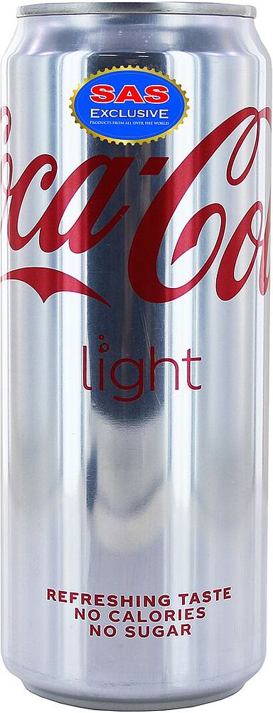 Освежающий газированный напиток "Coca Cola Light" 0.33л