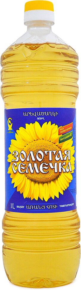 Sunflower oil "Zolotaya Semechka" 1l 