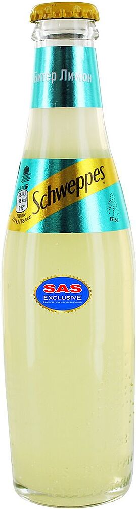 Զովացուցիչ գազավորված ըմպելիք կիտրոնի «Schweppes» 0.25լ 