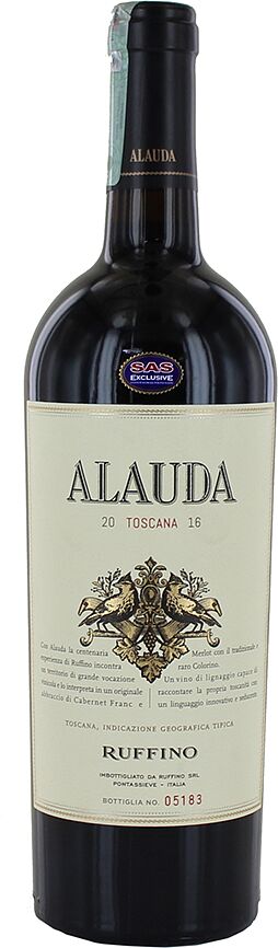 Red wine "Ruffino AlaudaToscana" 0.75l
