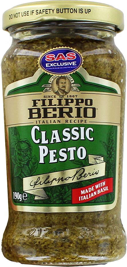 Pesto sauce "Filippo Berio Pesto" 190g
