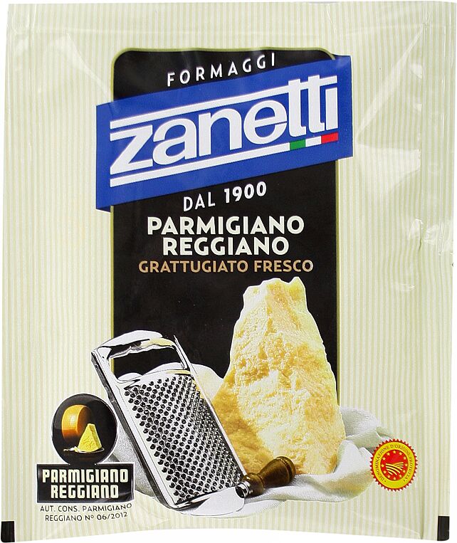 Сыр пармезан тертый "Zanetti Parmigiano Reggiano" 40г