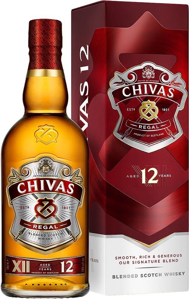 Виски "Chivas Regal 12"  0.5л 