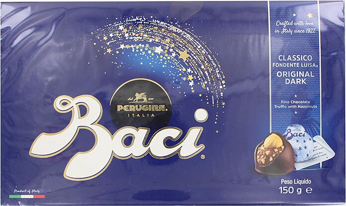Chocolate candies collection "Parugina Baci Original Dark" 150g