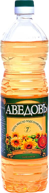 Sunflower oil "Avedov" 1l