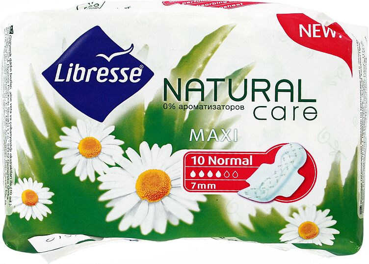 Sanitary towels "Libresse Natural Care Maxi Normal" 7pcs