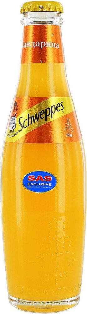 Refreshening carbonated drink "Schweppes" 0.25l Tangerine