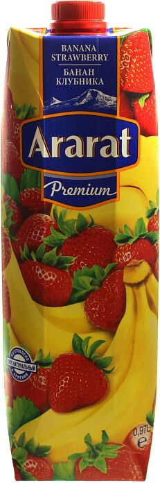 Juice "Ararat" 0.97l Banana & strawberry
