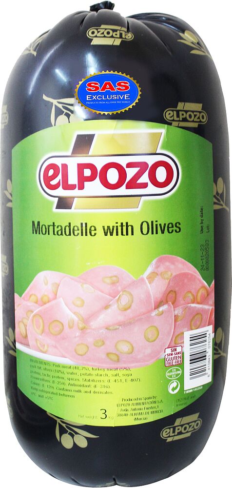 Sausage with olives "Elpozo Mortadelle"  