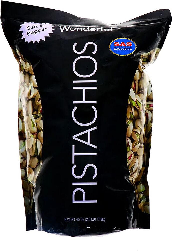 Pistachios with salt and pepper "Wonderful" 1.13kg