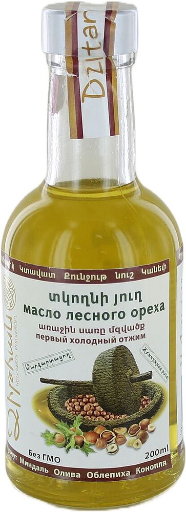 Hazelnut oil "Dzitan" 200ml