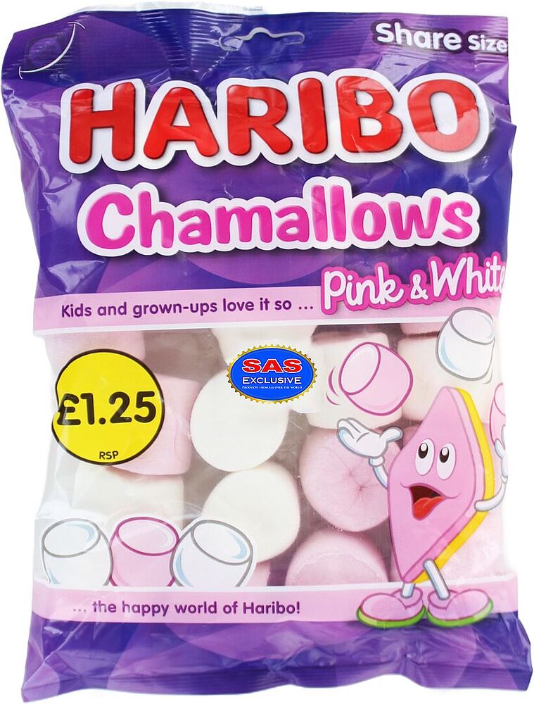 Պաստեղ «Haribo Chamallows Pink & White» 140գ