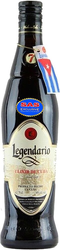 Rum "Legendario Elixir De Cuba" 0.7l

